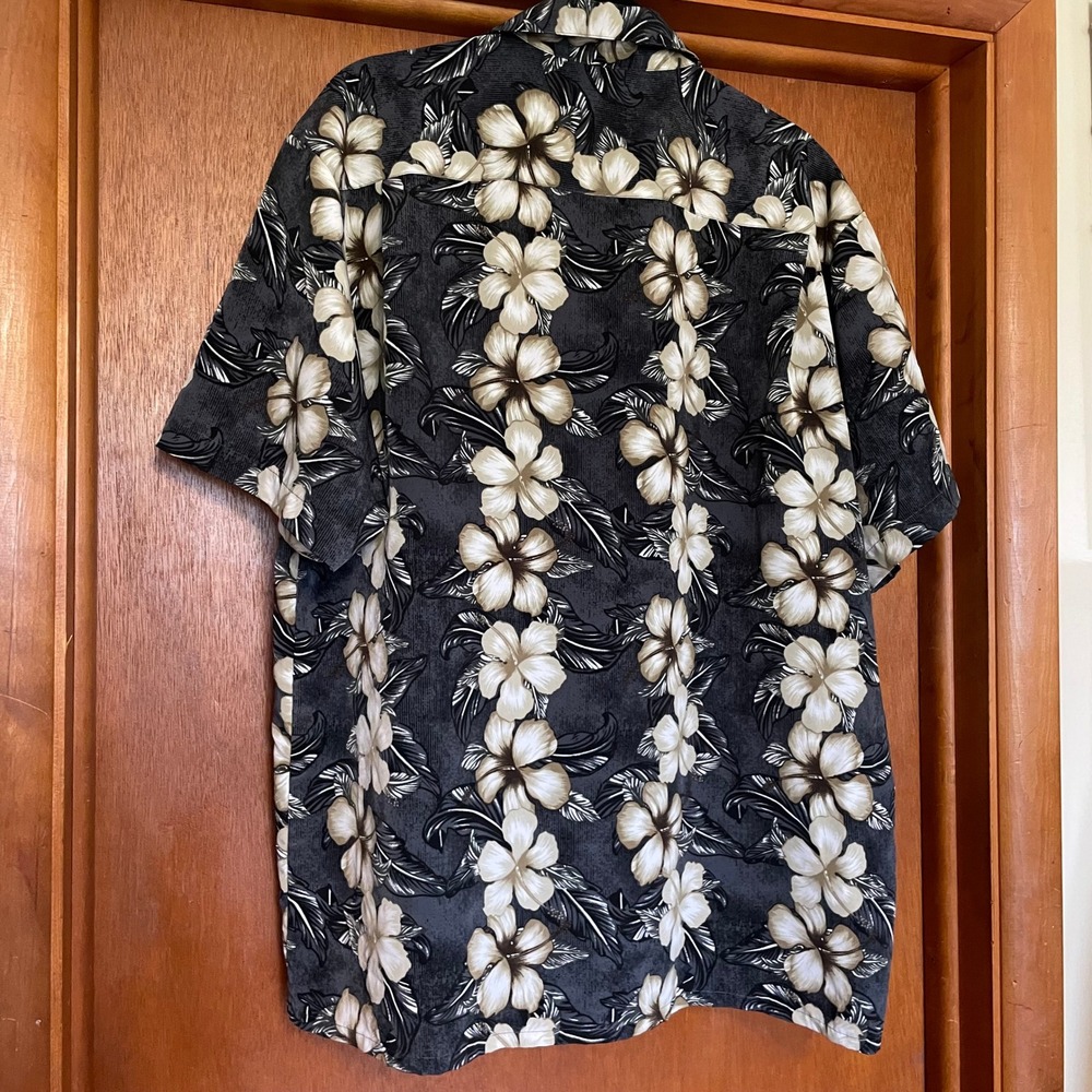 RETRO Hawaiian Shirt Extreme Gear Lightweight Island Tropics Large 90s/Y2K EUC - Picture 2 of 8